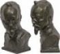  Ф.Э.Дзержинский, бюст плечевой, средний, бронза, 15см (арт.203) 