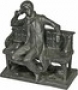  Фигура "Пушкин на скамейке в Летнем Саду", высота 13 см, (арт.0074) 