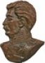  И.В. Сталин, барельеф гипсовый, 22 см. / арт.116 